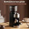 Электрическая кофемолка с жерновами, Plug-Play, управление одним касанием, простая в очистке, автоматическая машина для измельчения кофейных зерен с плоскими жерновами