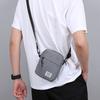 Men's Stylish Gray Nylon Crossbody Bag - Compact Casual Shoulder Messenger with Adjustable Strap & Multiple Zippered Pockets for Everyday Use
