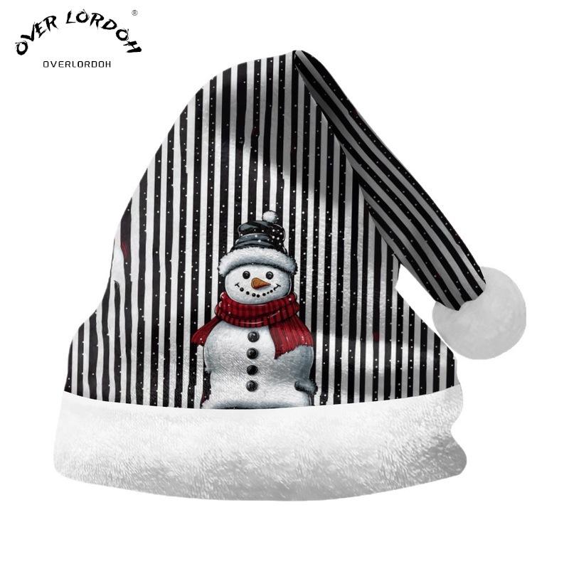 2024 Рождественская шляпа-украшение - Короткий плюш для взрослых и детей