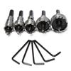 5Pcs HSS Hole Saw Kit High Speed Steel Hole Saw Set Hole Cutter Heavy Duty for Stainless Steel (16-30mm)