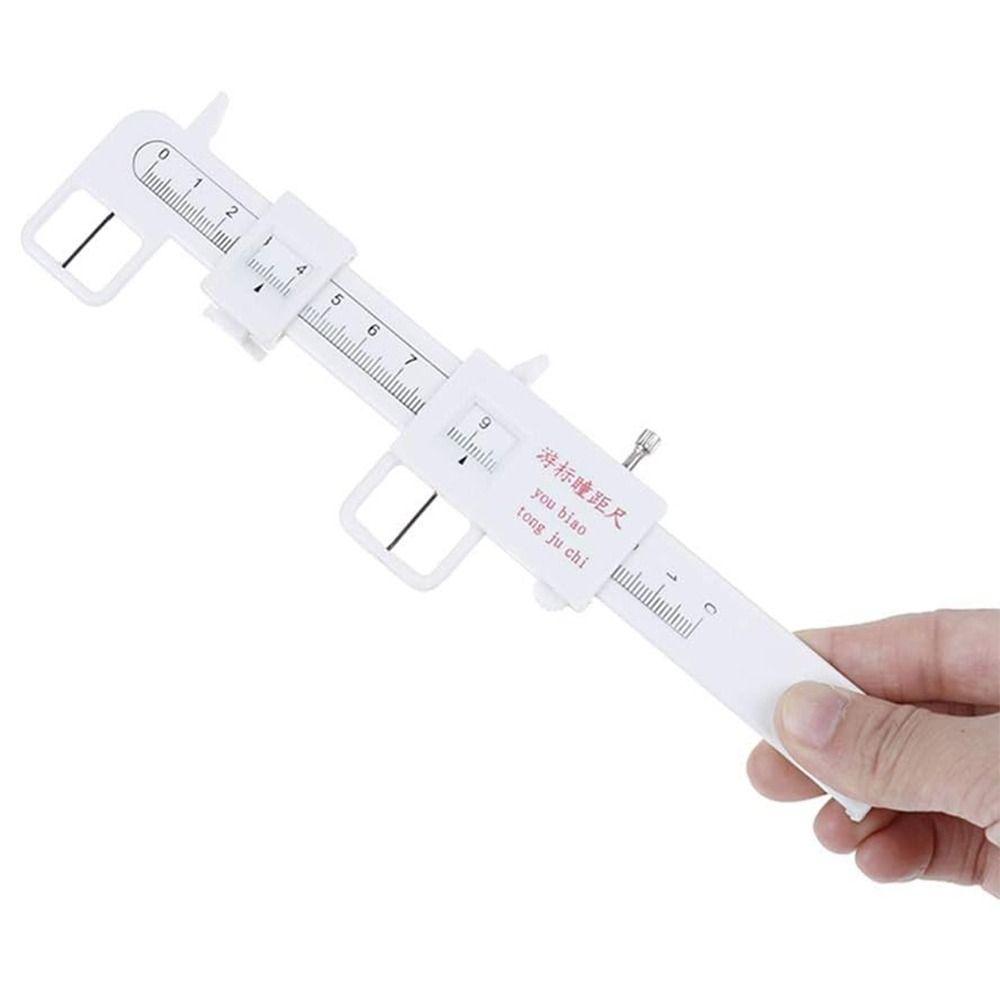 Plastic Pupil Distance Meter White Pupil Measurement Tool Hospital, Pharmaceutical
