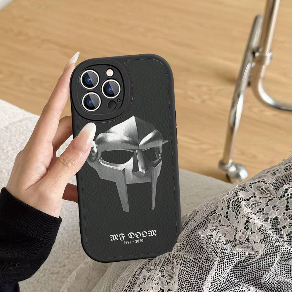 Underground Hip Hop M-MF-DOOM For IPhone 16 15 14 16E 13 12 11 Pro Max Plus Phone Leather Case