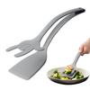 1/3Pcs Egg Flipping Shovel Pancake Toasted Bread Fried Spatula Clip 2-in-1 Kitchen Tool