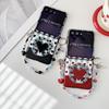 Применимо к Samsung zflip7 магнитный клетчатый маленький сердечко чехол для мобильного телефона zflip4/5/6 поколение складной защитный чехол новая модель