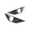 For Mitsubishi Outlander  Carbon Fiber Style Front Fog Light Lamp Cover Trim