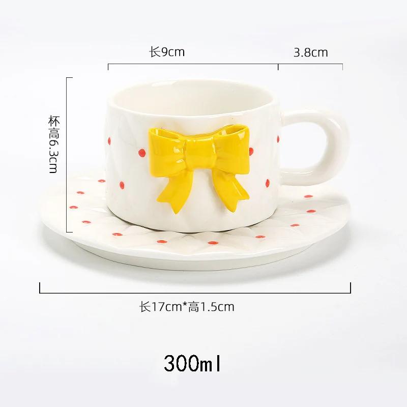 Милые изысканные керамические кофейные чашки для офиса, для послеобеденного чая, кофейная чашка для дома, для завтрака, молочные кружки, парная кружка