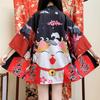 Новый японский кимоно Harajuku с цифровой печатью, пончо, пижамный кардиган