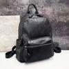 Кожаный рюкзак женский черный первый слой мягкий коровья кожа женский рюкзак модная женская сумка