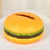 Hamburger Tissue Box Holder Cover Burger Shaped Restaurant Dispenser