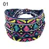 Эластичная повязка-тюрбан на голову, спортивный головной убор, повязка для волос для йоги, женская богемная повязка на голову, широкополая повязка на голову