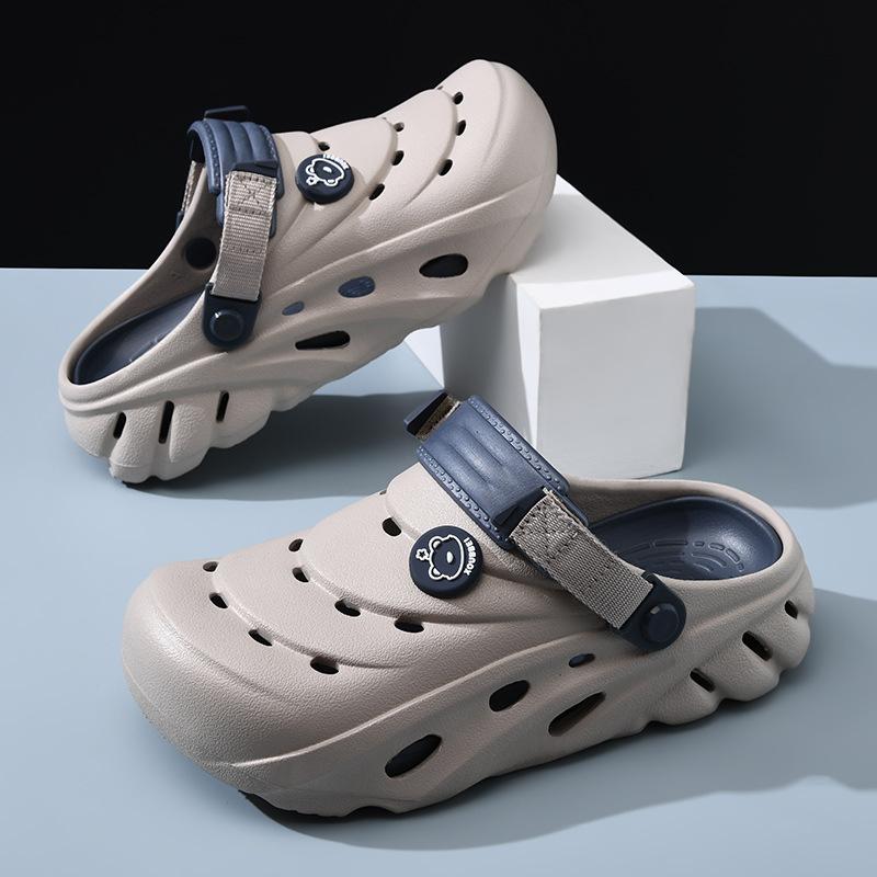 Hole Shoes Men's Summer New Thick-soled Casual Non-slip Outer Wear Beach Bag Head Couple Sandals