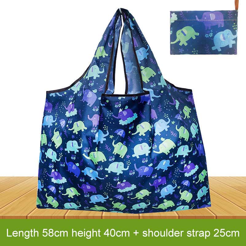 Large Capacity Portable Bags Supermarket Environmental Protection Shopping Bag Folding Waterproof Handheld Shoulder Storage Bag Load Capacity 20KG