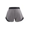 Under Armour Solid Color Straight Leg Letter Print Shorts Women Shorts Gray 1344552-090