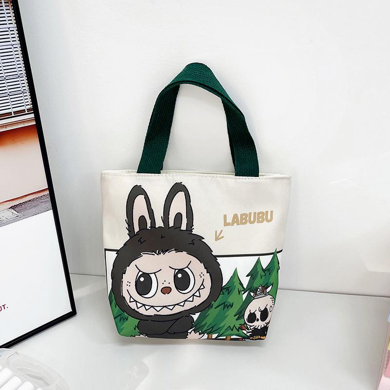 Новая сумка Labubu на каждый день, портативная сумка для ланча, студенческая сумка-тоут для перекусов