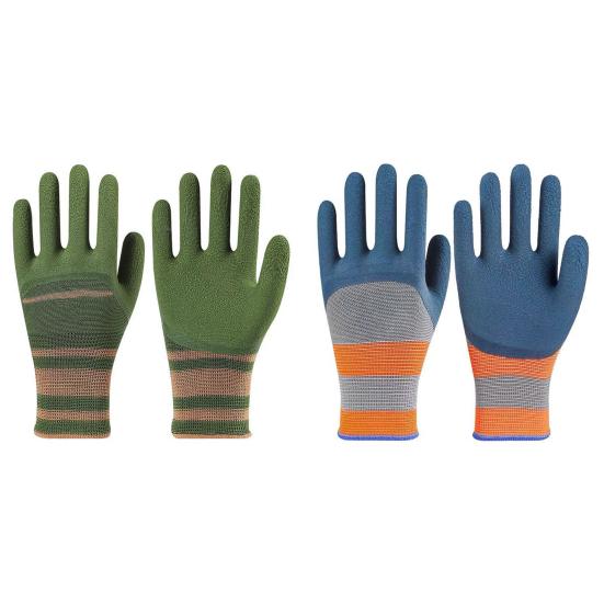 1 пара садовых перчаток, устойчивых к проколам, перчатки для работы во дворе, дышащие садовые перчатки, износостойкие, водонепроницаемые