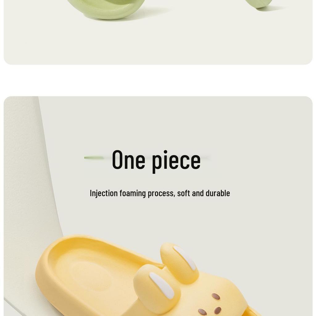 Женские нескользящие мягкие тапочки Jieliya - Летний стиль 2025, для дома и душа