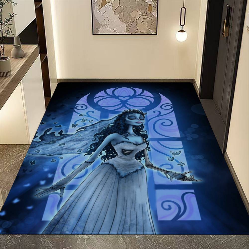 C-Corpse Bride Cartoon Door Mat Washable Non-Slip Living Room Sofa Chairs Area Mat Kitchen Doormat Area Rug