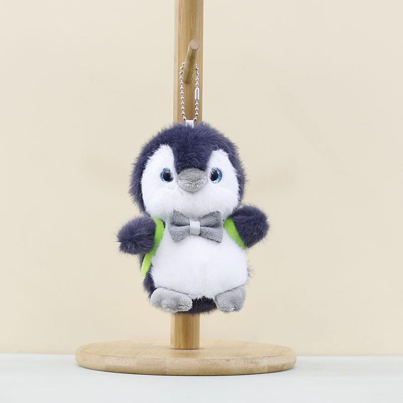 Cute Cartoon Penguin Plush Keychain Soft Pp Cotton Stuffed Animal Accessory