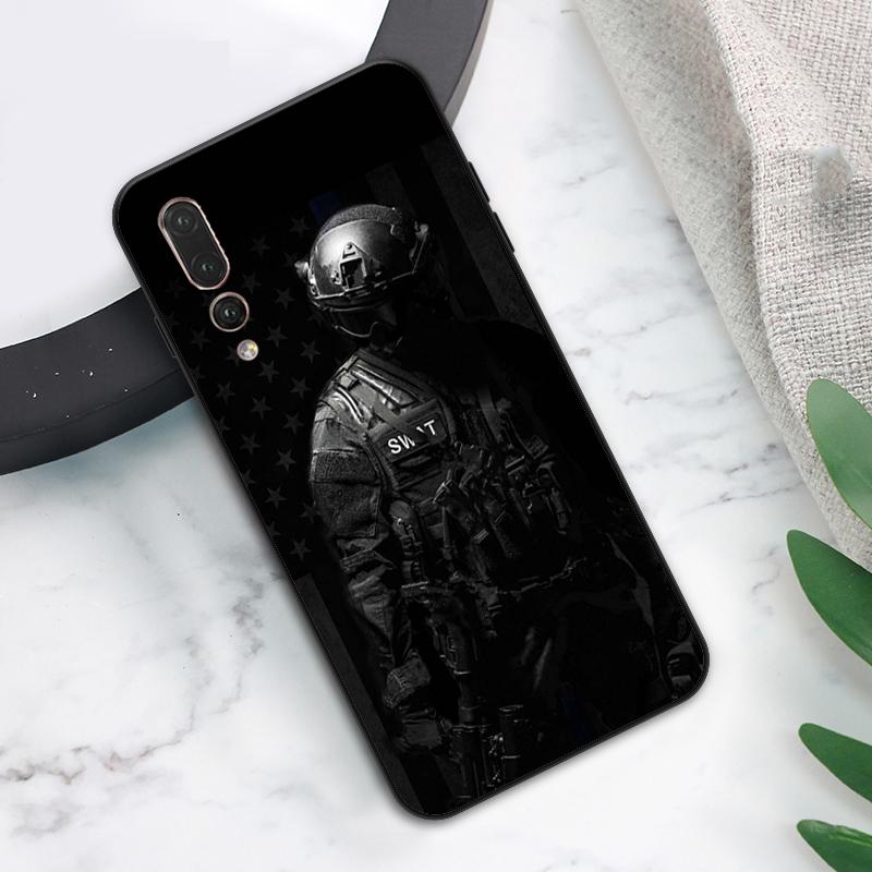 Чехол с символом полиции для Huawei Nova 10 9 SE 8i 11i 12i 12s Y60 Y61 Y70 Y90 Y72 Y73 Y91 P60 Pro P40 P30 Lite
