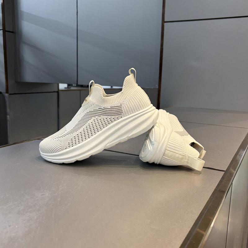 Летние дышащие сетчатые кроссовки fly-woven для активного отдыха и спорта, черные, с мягкой подошвой, модные