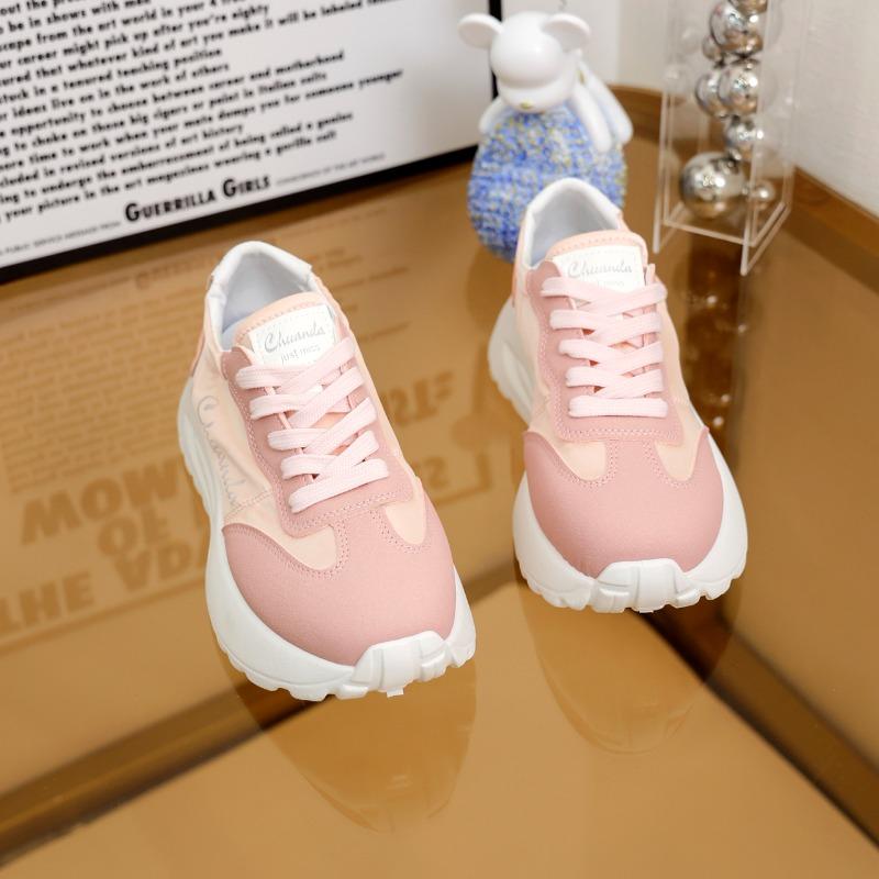 2024 Новые летние женские новые модные дышащие спортивные туфли на шнуровке с толстой подошвой Zapatillas De Mujer
