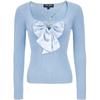 VEROMODA 2025 Spring Detachable Chain Bow Shimmer Knit Sweater