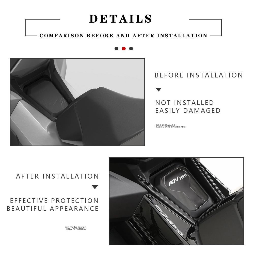 3D Epoxy Resin Sticker Protection Decal Kit Tank Pad For ADV350 ADV 350 2022 2023 2024 2025