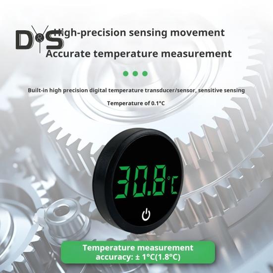 Fish Tank Digital Thermometer LED Display Aquarium Thermometer Cordless Stick-On Design Terrarium Water Temperature Measurement