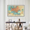 Винтажная карта Европы 1941 года, английская версия, постеры, настенная картина для декора гостиной, без рамки