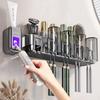 Toothbrush Holder Toothpaste Holder Electric Toothbrush Holder Space Al0uminum Punch-free Toilet Bathroom Shelf Rack