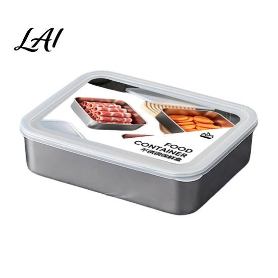 Versatile Airtight Storage for Pantry Stainless Steel Food Containers with Glass Lids Reusable Metal Keepers Leftovers Leakproof Kitchen Prep