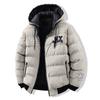 Cotton Coat Men's Embroidery Design Trendy Loose Removable Hat Double-sided Thickened Cotton Jacket Hooded Jacket