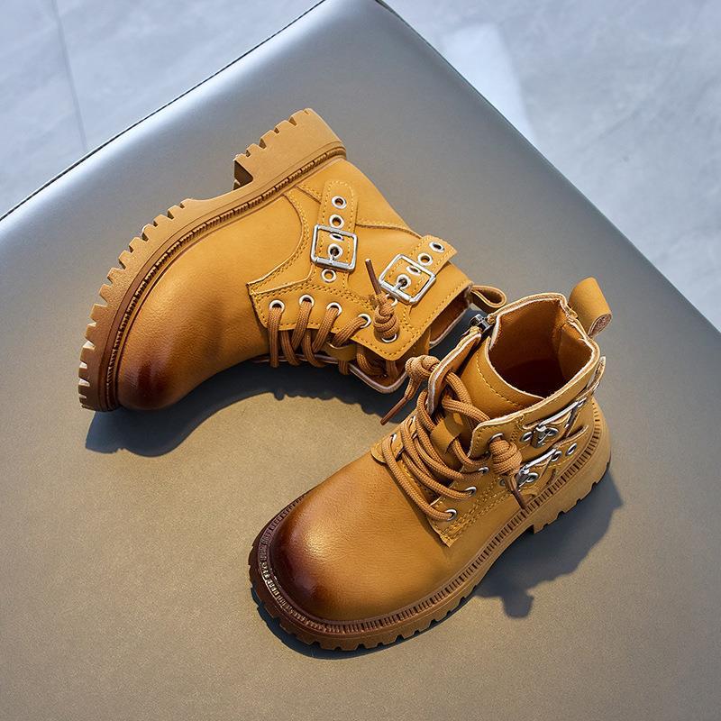 Принцессные ботинки для девочек: Стильные британские короткие ботинки на боковой молнии для выступлений и вечеринок