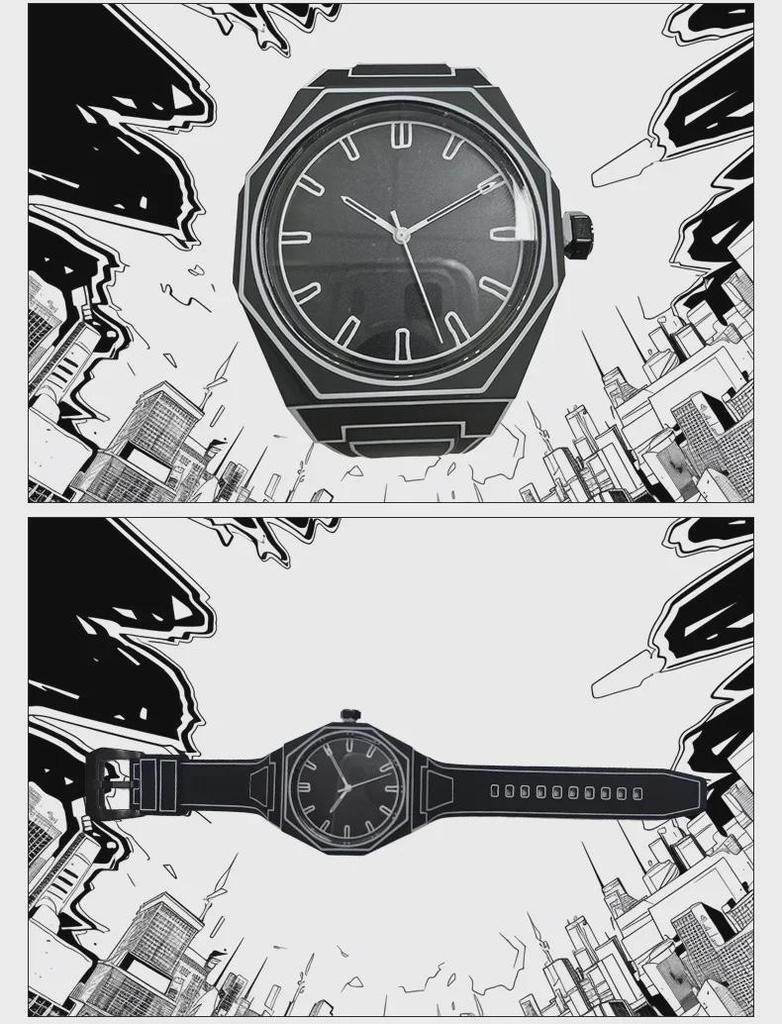 Two-Dimensional Comic Art Watches for Students