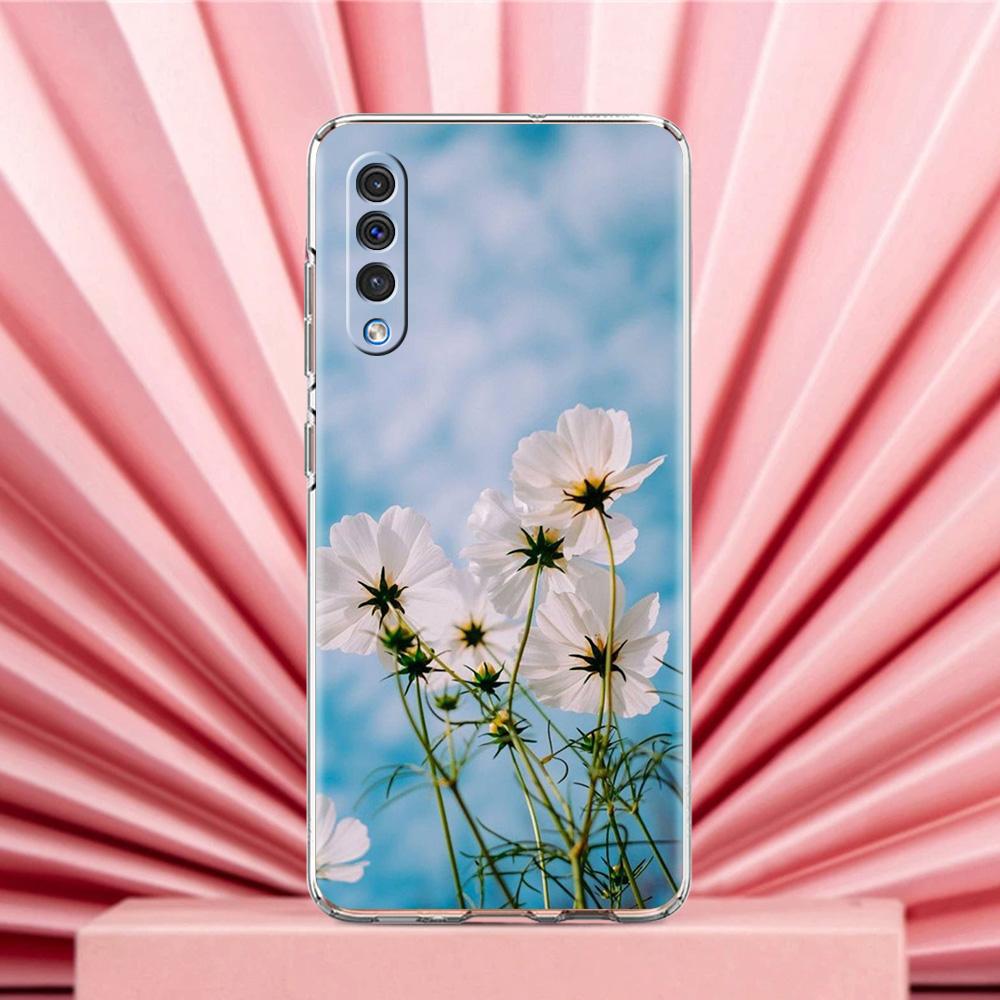 Чехол для телефона Samsung A56 A36 A26 A24 A16 A14 A12 A32 A50 A70 A22 A40 A34 A54 A42 A52 5G A04s A06 Чехол Летний Цветы