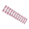 Pack of 24 Short Ballerina Safe Scratch-resistant Coffin False Nails French Style DIY Graceful Personality Acrylic Nail