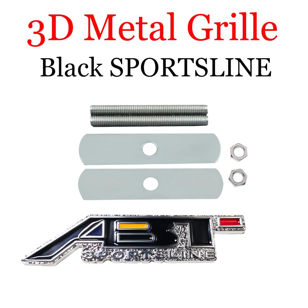 Car Front Grille Emblem Auto Trunk ABT Logo Badge Stickers Accessories For f2 SLINE A4 B8 B6 B7 B9 A3 8P 8V 8L A6 TT RS C5 RS3