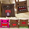 Милая мультяшная наволочка Domo-Kun, квадратная подушка, спальня, диван, подушка для отдыха и комфорта, автомобильное украшение для дома