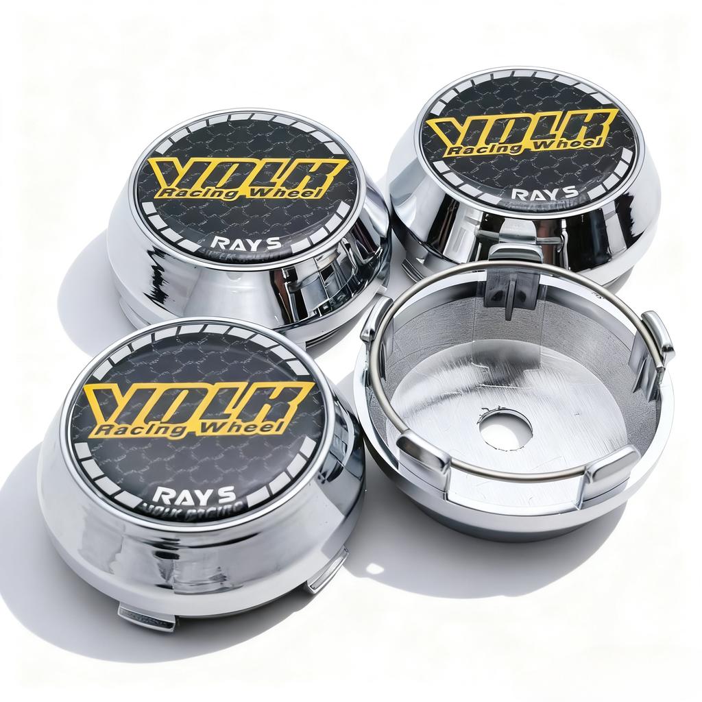 4 шт. JDM VOLK Racing Логотип Значок Центральные Колпачки Колес Автомобиля 60MM 56MM Ступица Колеса Высокая Крышка Значок RAYS Колпачок Диска Аксессуары для Автомобиля