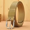 Men Women Metal Buckles Outdoor Sports Casual Braided  Belt Waistband Fabric Canvas Belts