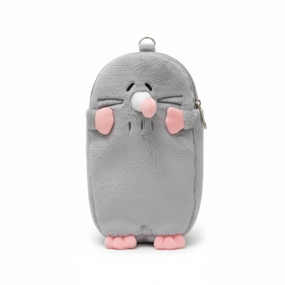 3D Stationery Storage Bag Plush Stationery Case Portable Mole Pencil Case  Middle School Student