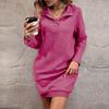 Womens Fall Sweatshirts Dresses Long Sleeve Fleece Sweaters Pullover Clothes With Pockets