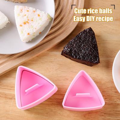 Большая треугольная форма для суши DIY Онигири Пресс для рисовых шариков Легкое извлечение Пресс для еды Кухонные аксессуары для бенто