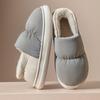 Down Cotton Slippers Autumn and Winter Bag Heel Non-slip Indoor Home Home Home Thickened Warm Couple Outer Cotton Shoes