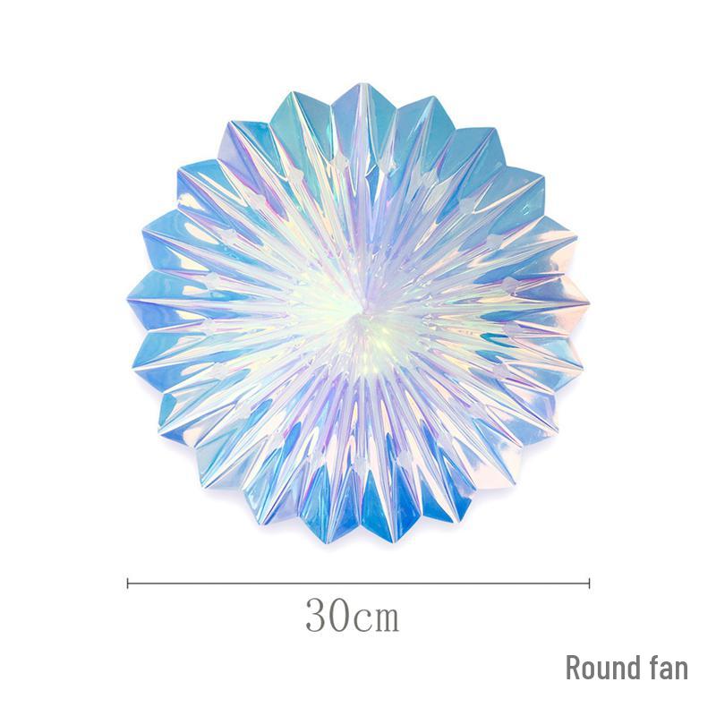 Iridescent Snowflake Honeycomb Ball Ornament - Colorful Christmas & Spring Decoration Prop