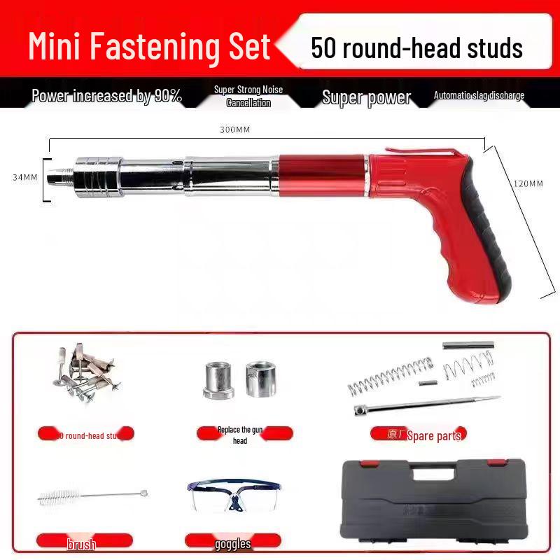 All-Steel Mini Powder-Actuated Nail Gun for Ceiling and Wall Fastening