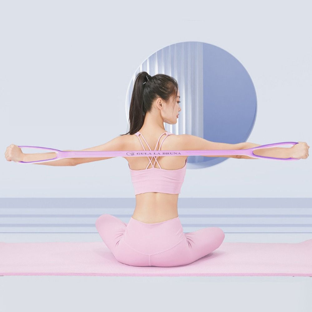 Растяжка мышц 8-образный натяжитель для йоги, инструмент для упражнений на растяжку, петля для йоги, пилатес