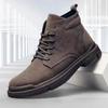 Autumn and Winter New Warm Men's Shoes High-top Martin Boots Tooling Boots Men's Shoes Wolf Warrior Fashion Breathable Thickened Men's Boots