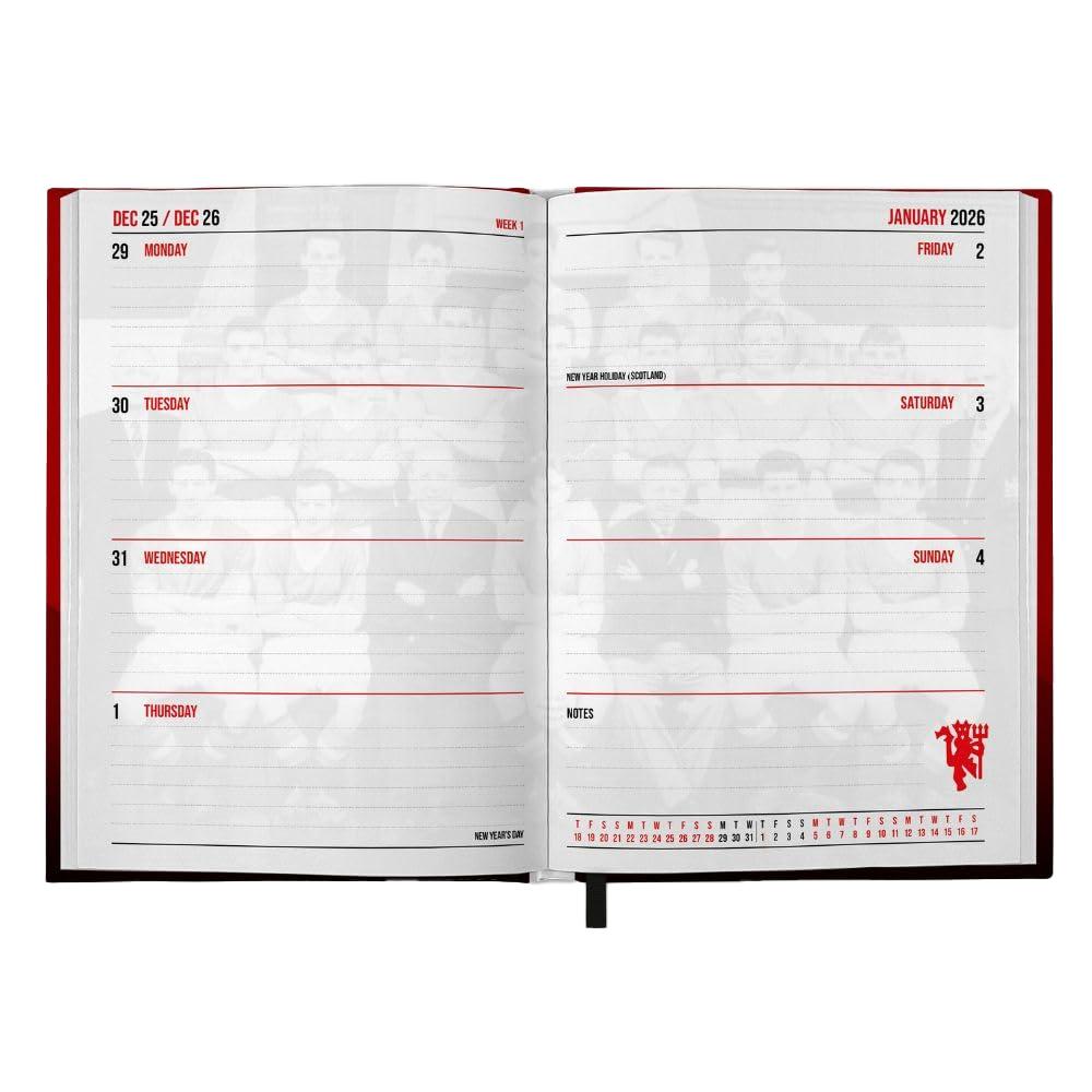 Manchester United FC 2026 A5 Diary