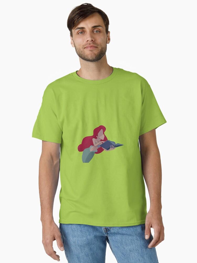 The Little Mermaid Mermaid with her Book Classic T-Shirt